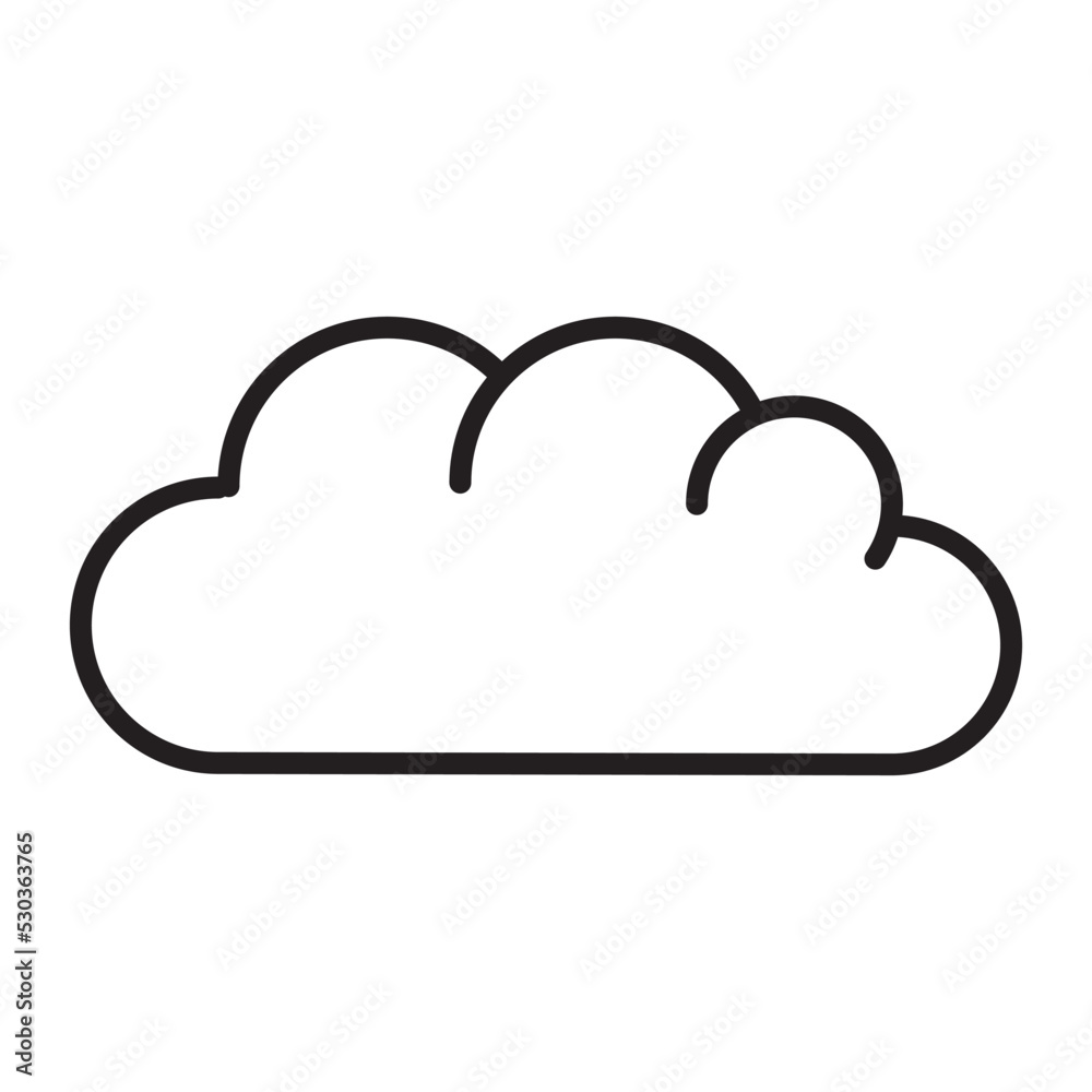 Cloud Weather Icon Vector Illustration Flat Design Cloud Weather Icon Vector Illustration Flat Design