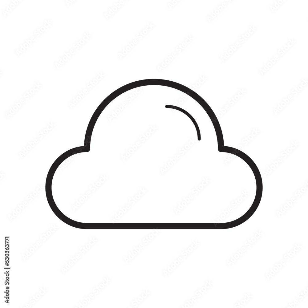 Cloud Weather Icon Vector Illustration Flat Design Cloud Weather Icon Vector Illustration Flat Design