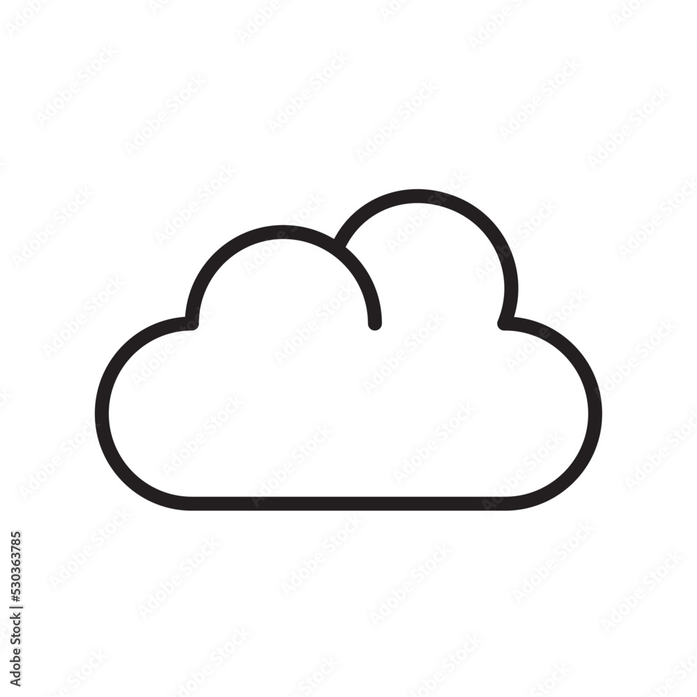 Cloud Weather Icon Vector Illustration Flat Design Cloud Weather Icon Vector Illustration Flat Design