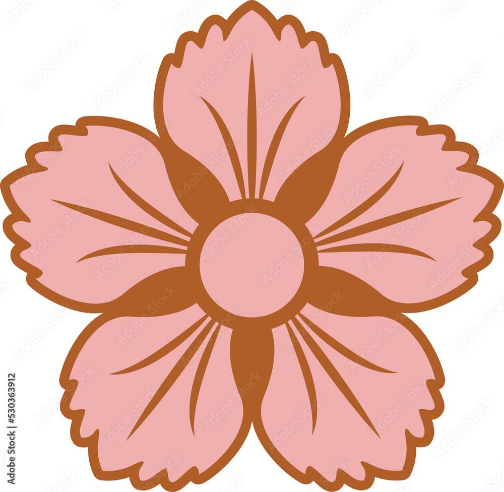 Japanese retro traditional pattern flower Japanese retro traditional pattern flower