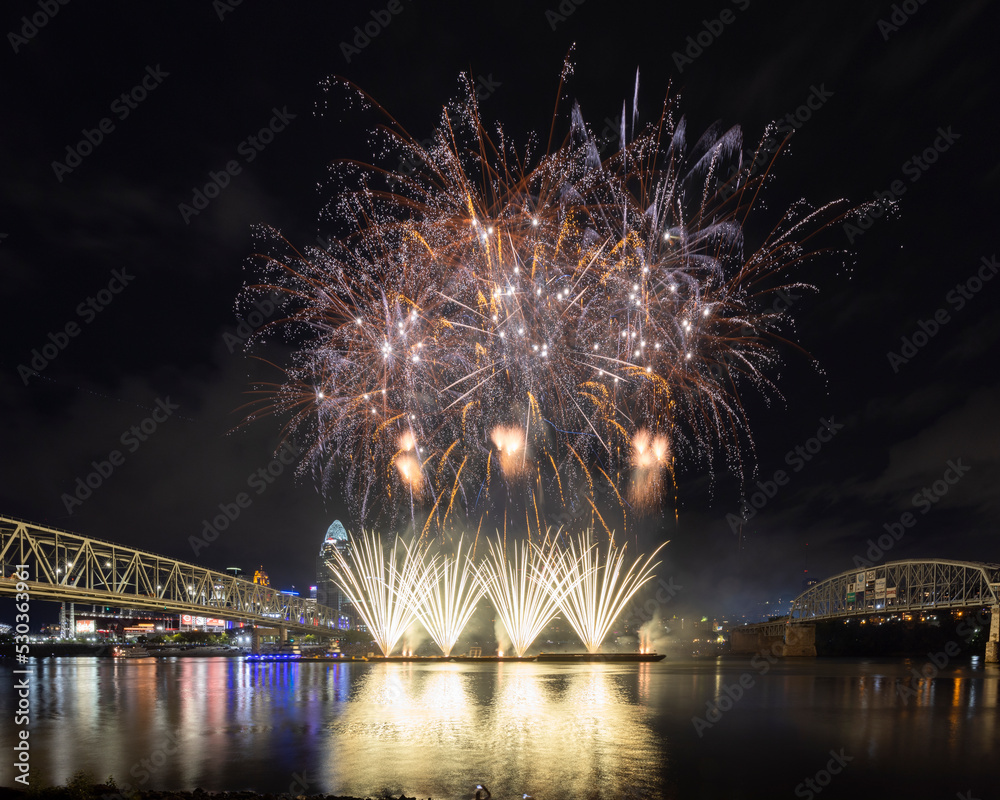 The 2022 Western & Southern/WEBN Fireworks displayed an explosive and