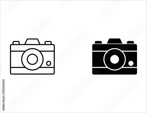 camera icon.outline icon and solid icon