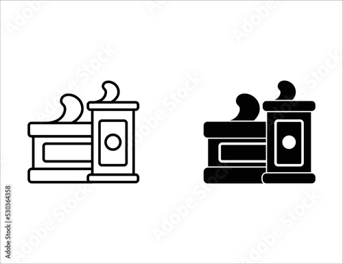 canned food icon.outline icon and solid icon