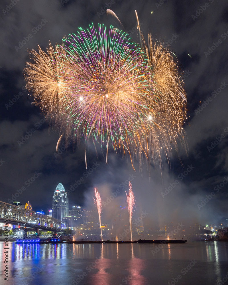 The 2022 Western & Southern/WEBN Fireworks displayed an explosive and