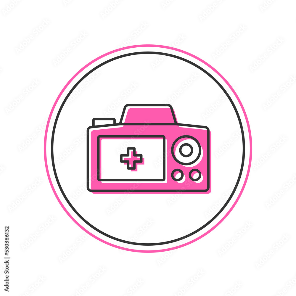 Filled outline Photo camera icon isolated on white background. Foto camera. Digital photography. Vector Filled outline Photo camera icon isolated on white background. Foto camera. Digital photography. Vector