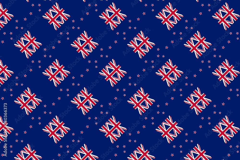 Nz Colors Geometric pattern in the colors of the national flag of New Zealand ...