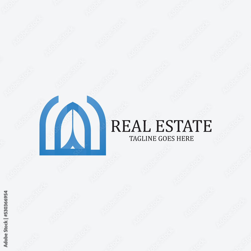 Real estate logo design template. Vector illustration Real estate logo design template. Vector illustration