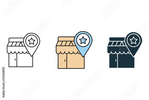 franchise icons  symbol vector elements for infographic web