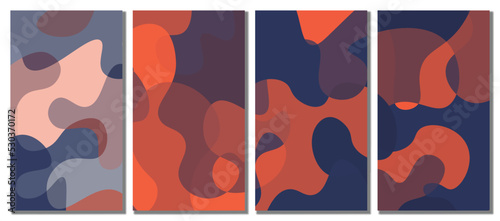 Abstract wavy set background.