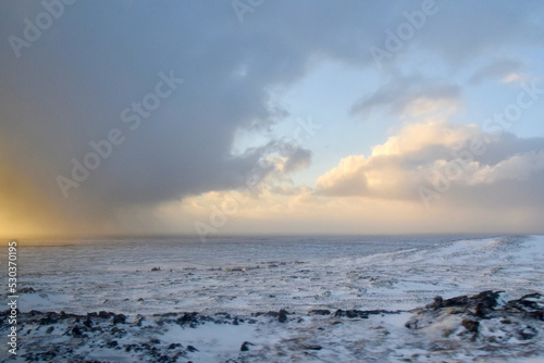Fototapeta Naklejka Na Ścianę i Meble -  Winter in Iceland countryside Thingvellir