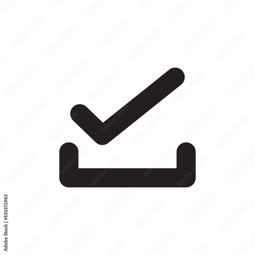 Check Mark Icon Vector Illustration Style Check Mark Icon Vector Illustration Style
