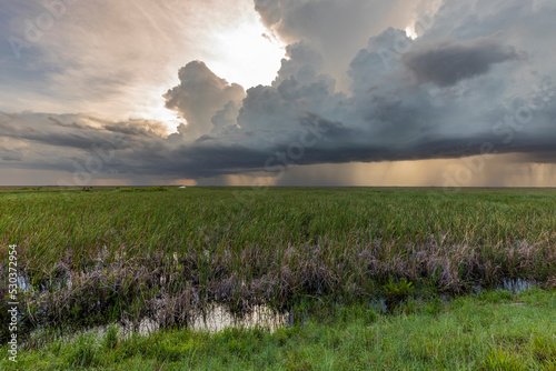 Storm at the Everglades National Park, Coral Springs, Florida, USA photo