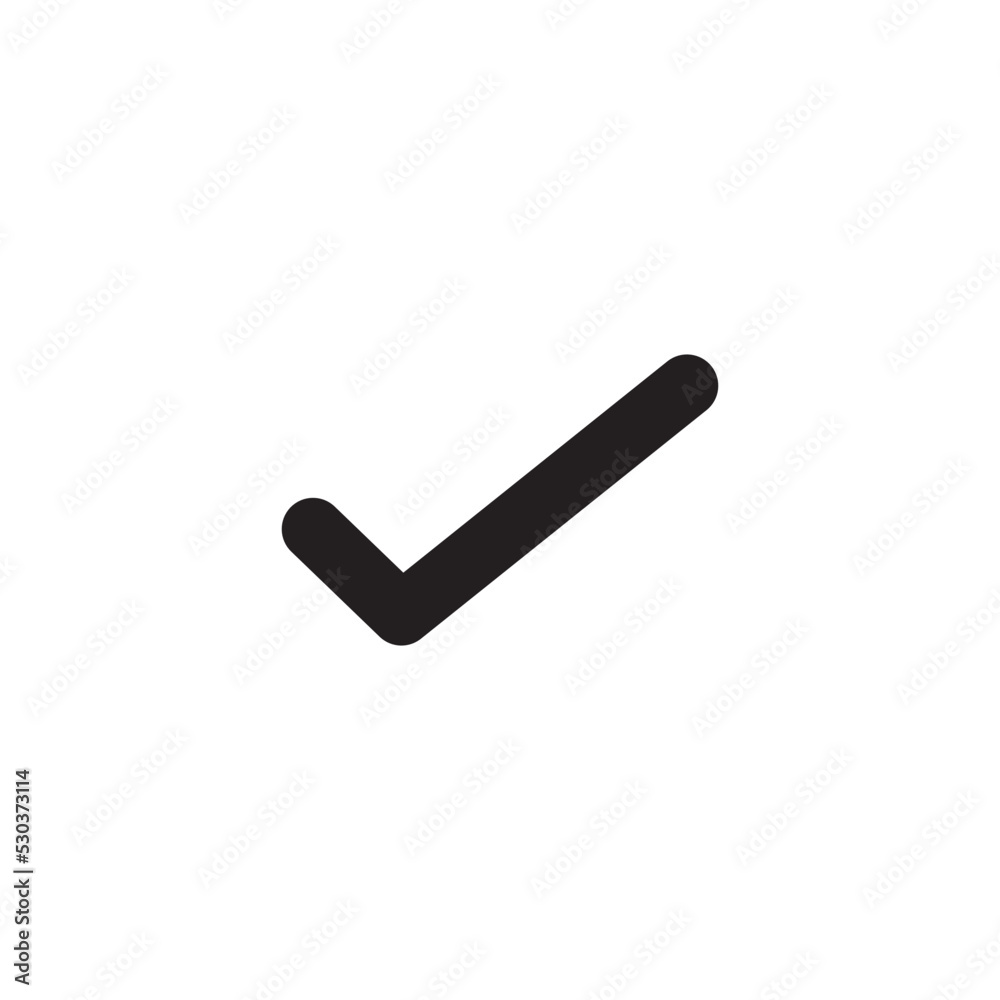 Check Mark Icon Vector Illustration Style Check Mark Icon Vector Illustration Style