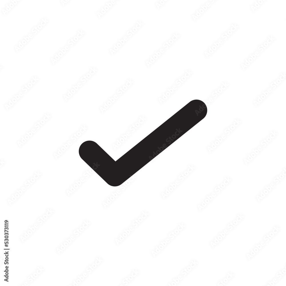 Check Mark Icon Vector Illustration Style Check Mark Icon Vector Illustration Style