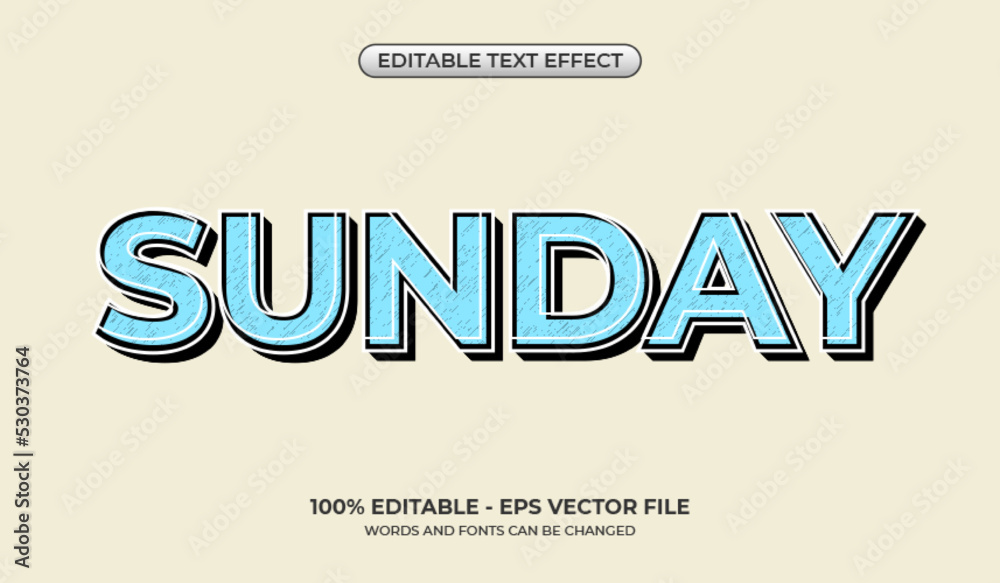 Vintage retro text effect. Editable classic text effect. Simple and minimalist style