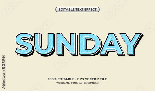 Vintage retro text effect. Editable classic text effect. Simple and minimalist style