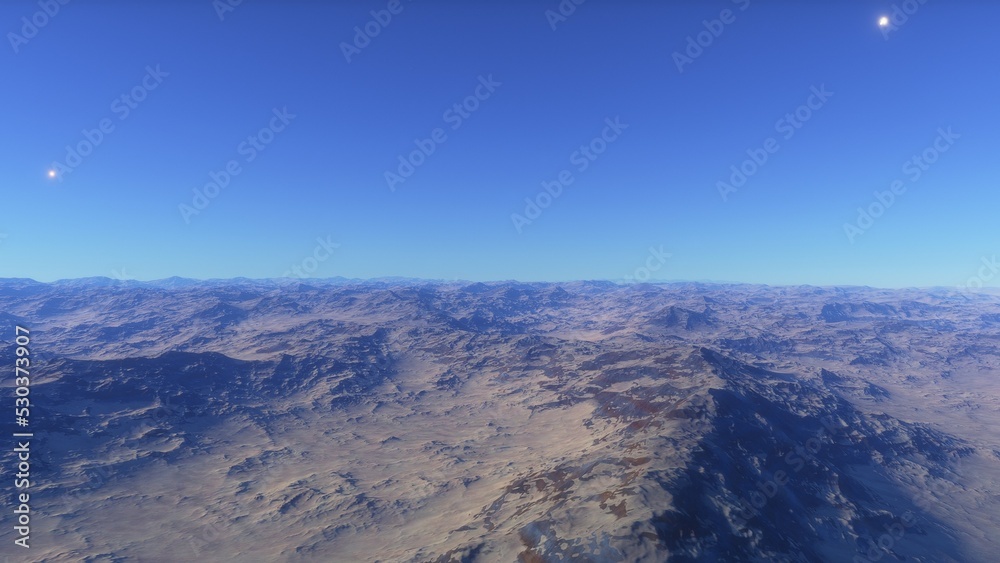 landscape on planet Mars, scenic desert scene on the red planet
landscape on planet Mars, scenic desert scene on the red planet