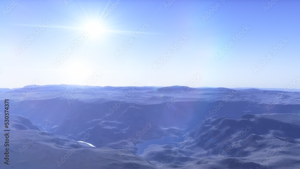 Obraz premium Deserted alien planet 