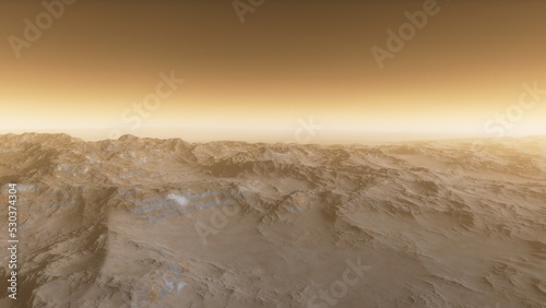 Deserted alien planet 