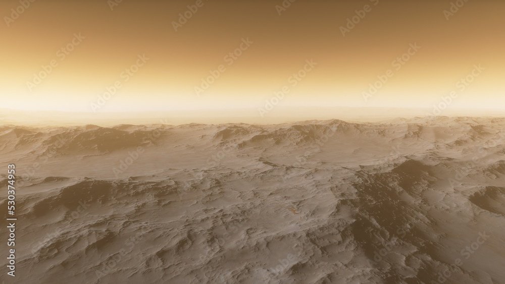 Fototapeta premium 3D fictional space scene 