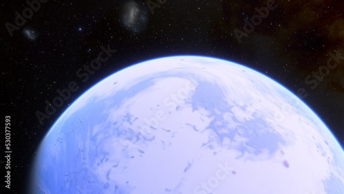 Fototapeta Naklejka Na Ścianę i Meble -  Planets and galaxy, science fiction wallpaper. Beauty of deep space. Billions of galaxy in the universe Cosmic art background 3d render
