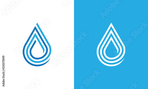Water Drop Logo Concept symbol sign icon Element Design. Aqua, Natural, Droplet Logotype. Vector illustration template
