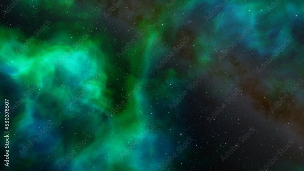 Fototapeta premium Space nebula, for use with projects on science, research, and education. Illustration