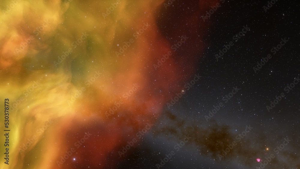Space nebula, for use with projects on science, research, and education. Illustration
