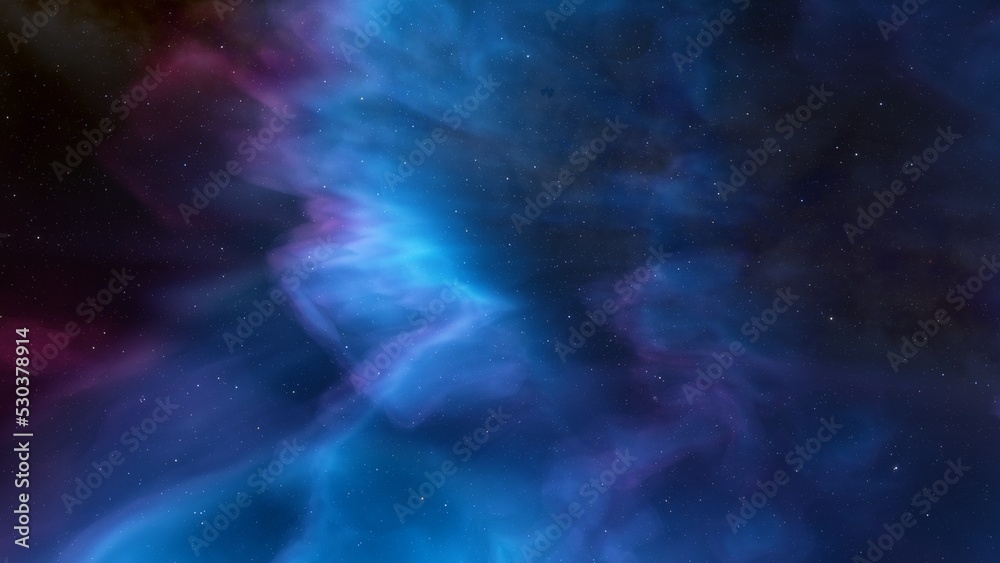 Space nebula, for use with projects on science, research, and education. Illustration
