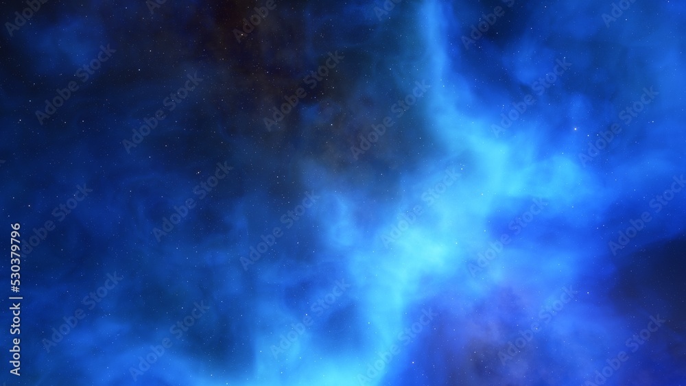 Fototapeta premium Deep space nebula with stars. Bright and vibrant Multicolor Starfield Infinite space outer space background with nebulas and stars. Star clusters, nebula outer space background 3d render 