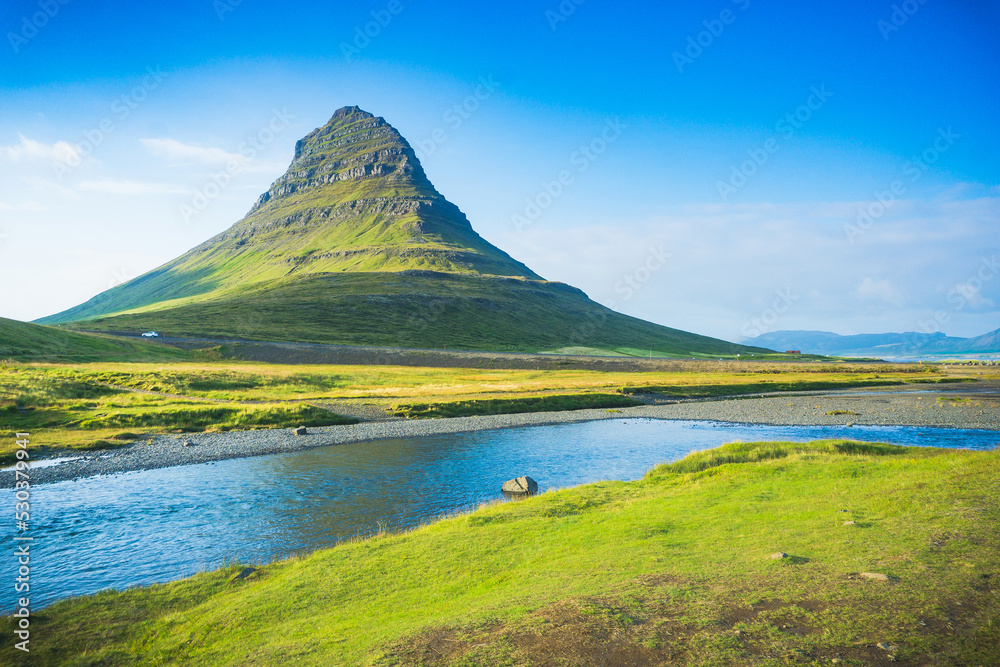 Kirkjufell mountain in Iceland - HDR photograph