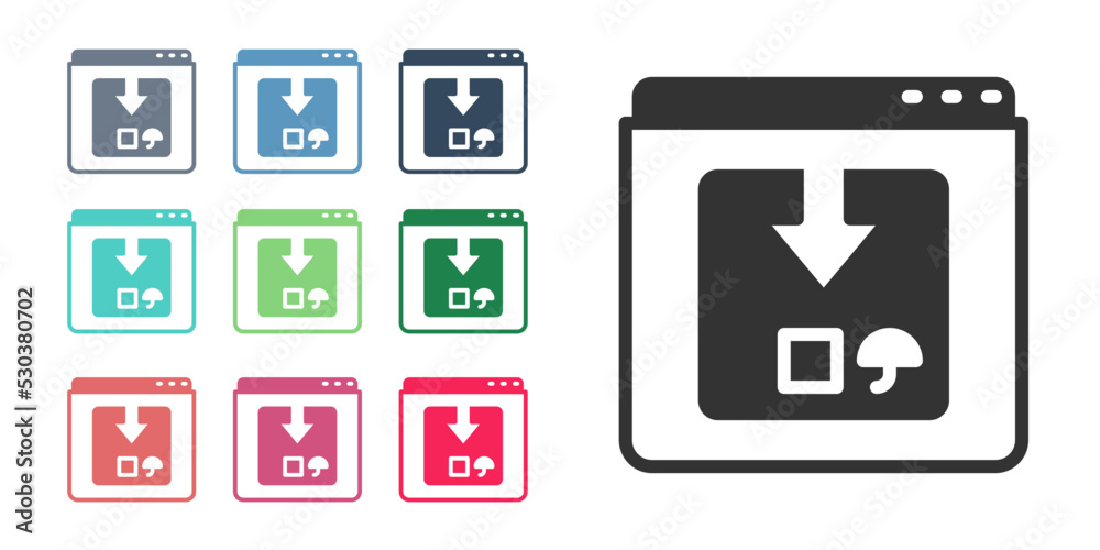 Black Online app delivery tracking icon isolated on white background. Parcel tracking. Set icons colorful. Vector Black Online app delivery tracking icon isolated on white background. Parcel tracking. Set icons colorful. Vector