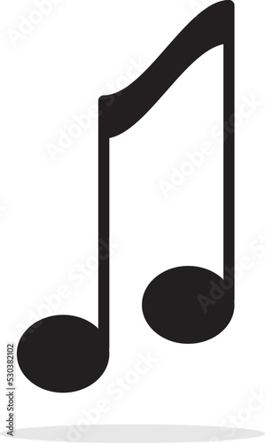 Musical double bar note vector art