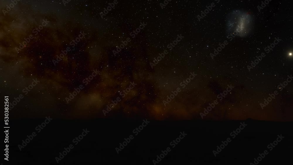 Aerial fly over martian red planet landscape
Aerial fly over martian red planet landscape