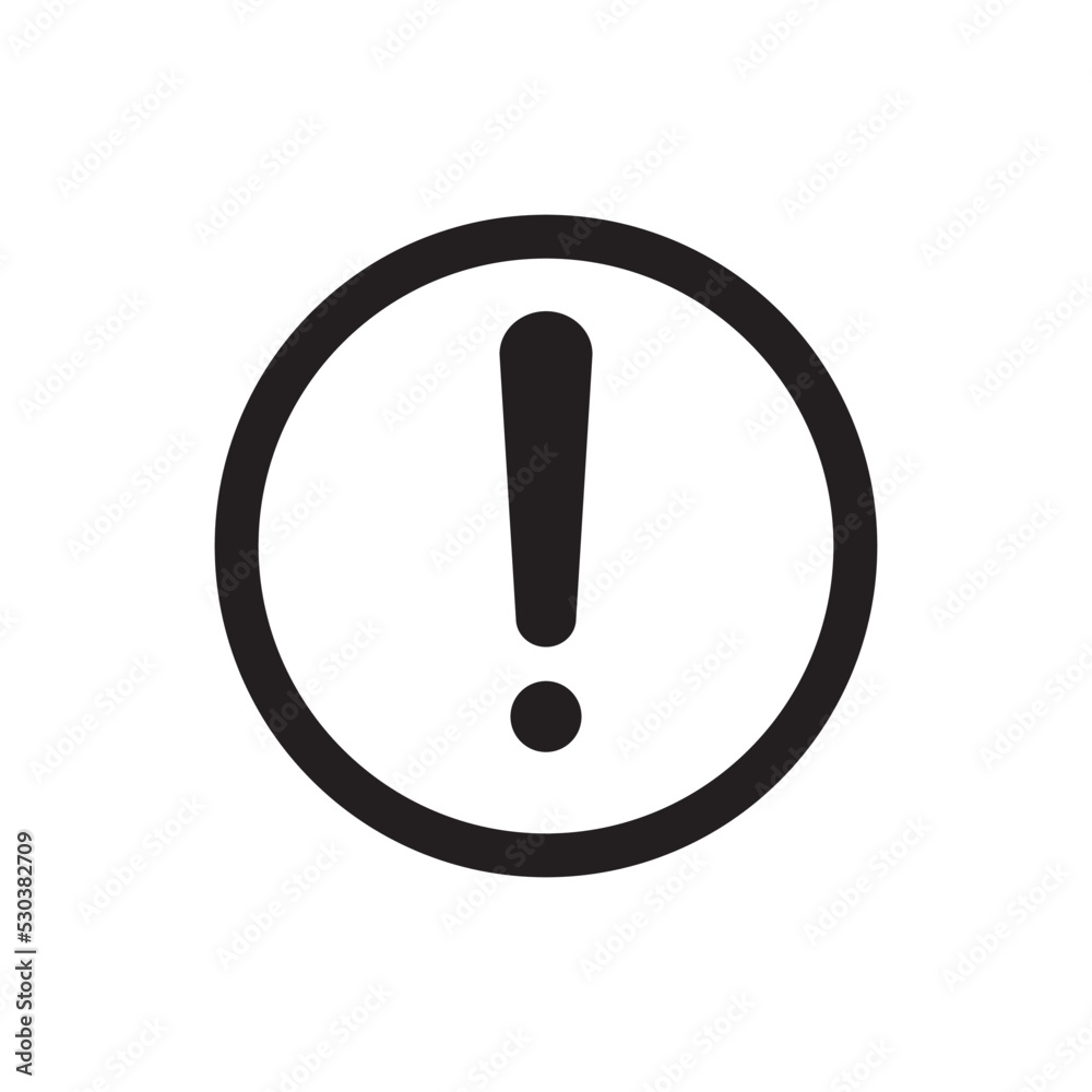 Attention Sign Icon Vector Illustration Attention Sign Icon Vector Illustration