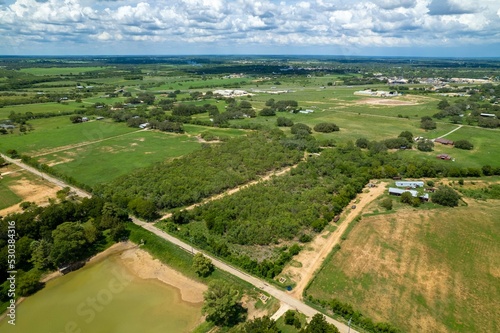 Texas farm land in the countryside