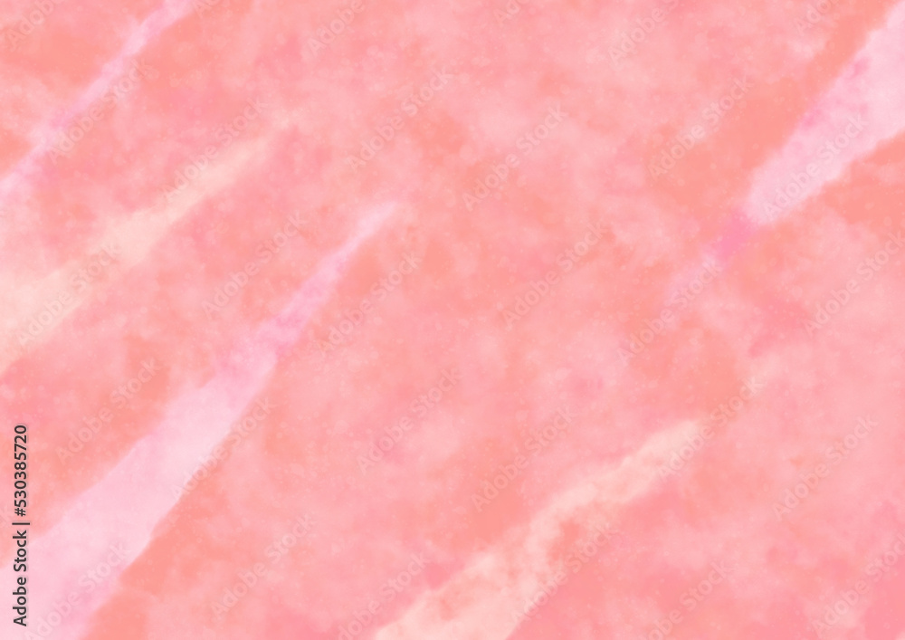 ピンクの水彩風の背景素材