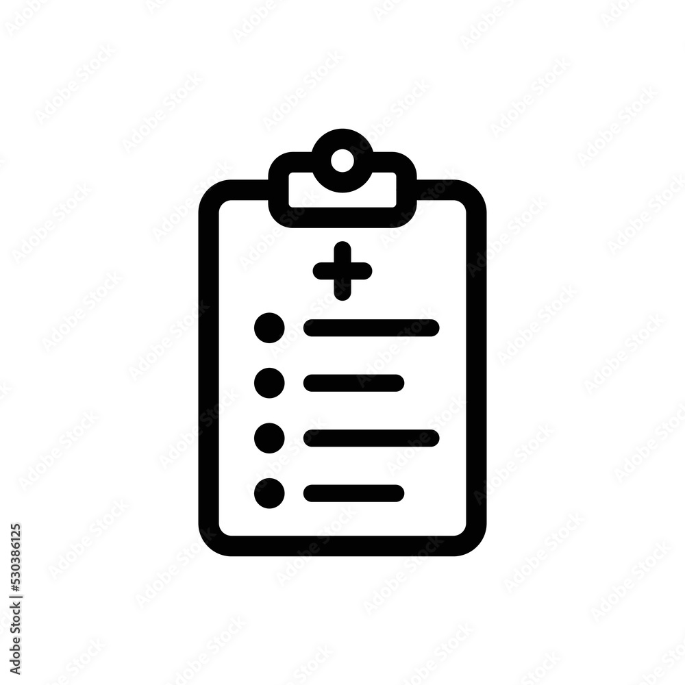 Modern clipboard checklist icon vector Modern clipboard checklist icon vector