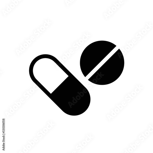 medicine pills vector icon