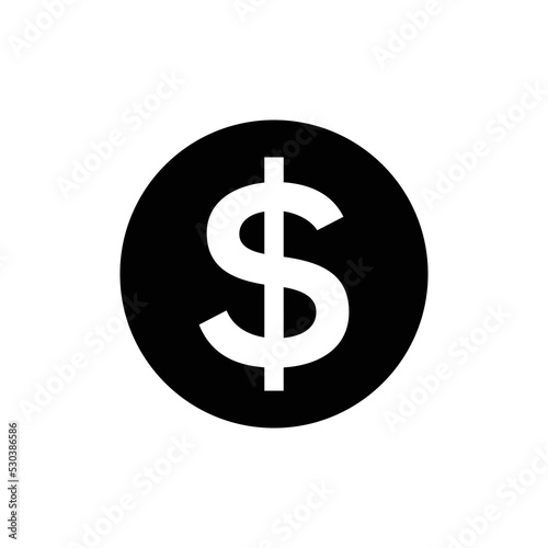 dollar money finance icon vector