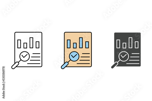 evaluate result icons  symbol vector elements for infographic web