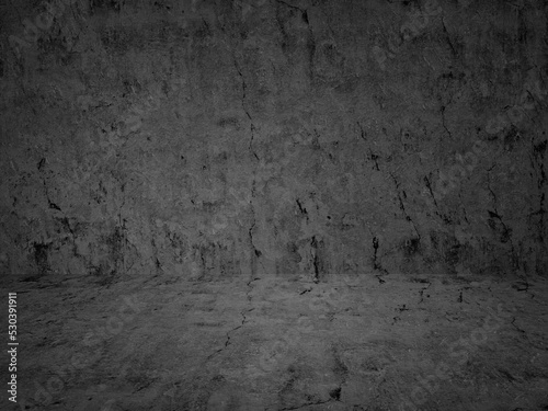 concrete black room