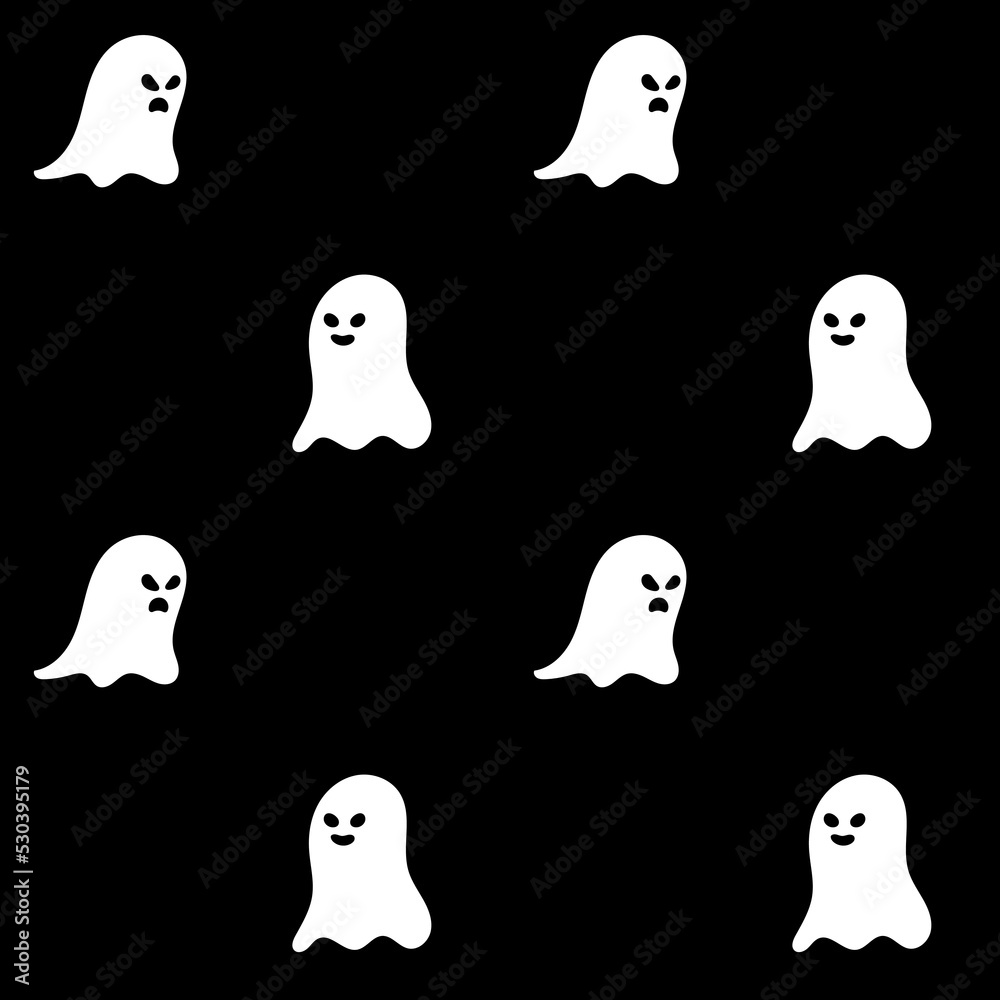 Ghost seamless pattern vector halloween spooky repeat wallpaper scarf isolated tile background devil evil cartoon illustration doodle gift wrap paper design Ghost seamless pattern vector halloween spooky repeat wallpaper scarf isolated tile background devil evil cartoon illustration doodle gift wrap paper design