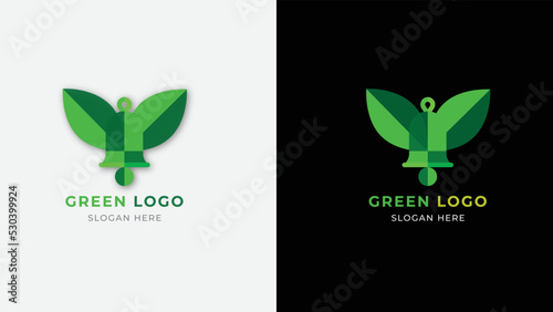 Abstract Green Logo Design