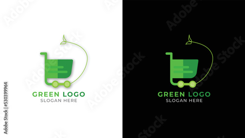 Abstract Green Logo Design