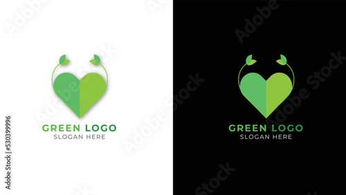 Abstract Green Logo Design