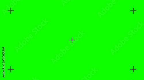 Chroma key background. Green screen with point icon. Vector