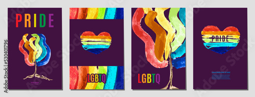 Lgbtq flag symbol bisexual sign. vector design