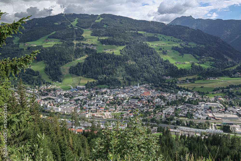 The town of Schladming, Styria, Austria