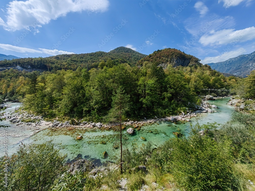 River Soca in Slovenia
